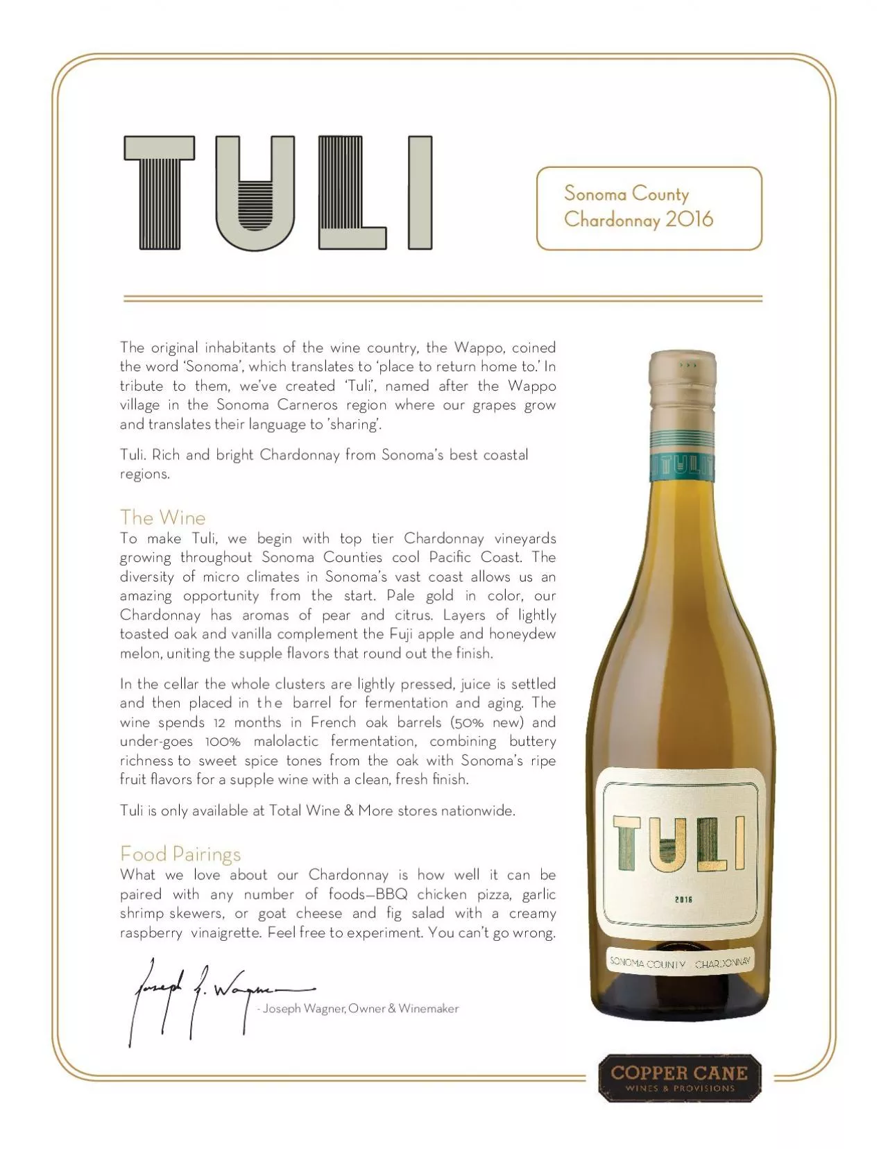 PDF-- Joseph Wagner, Owner & Winemaker