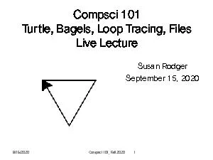 Turtle, Bagels, Loop Tracing, Files