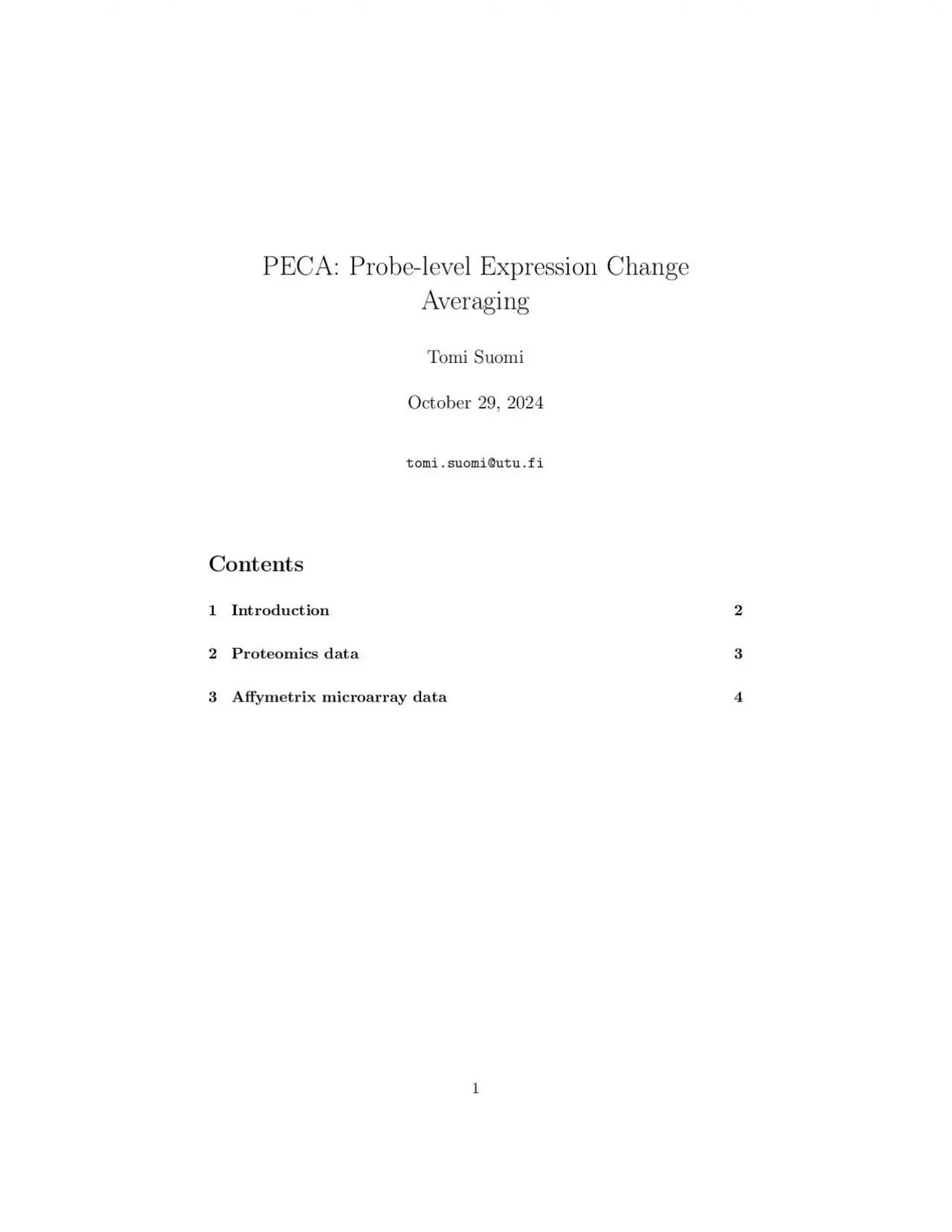 PDF-PECA:Probe-levelExpressionChangeAveragingTomiSuomiOctober27,2020tomi.s