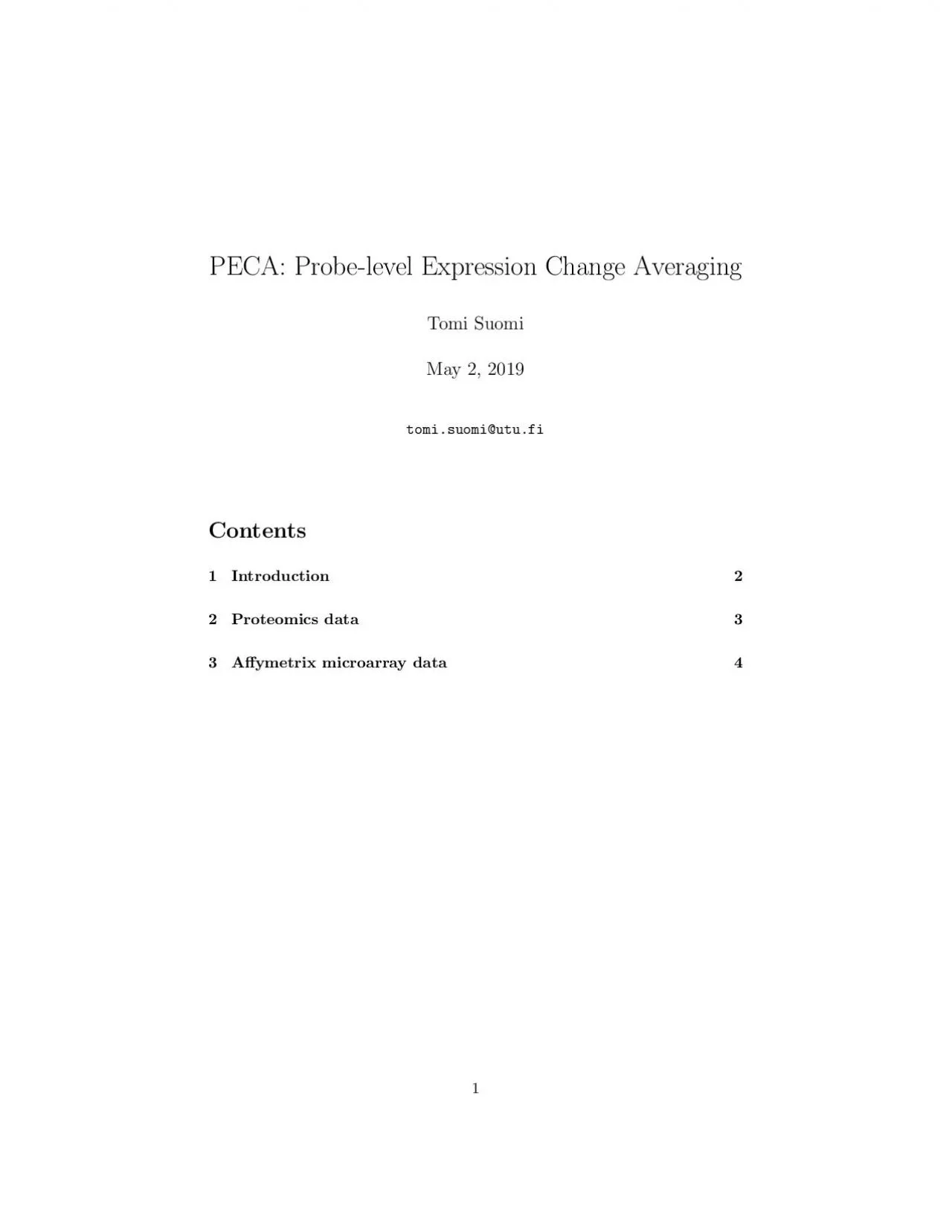 PDF-PECA:Probe-levelExpressionChangeAveragingTomiSuomiMay2,2019tomi.suomi@