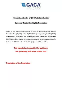General Authority of Civil Aviation (GACA)