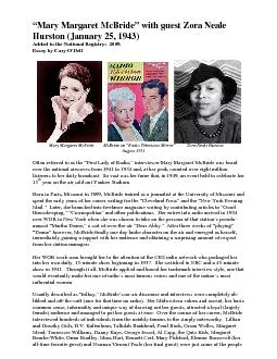 PDF-“Mary Magaret McBride” with guest Zora Neale Hurston (Januar