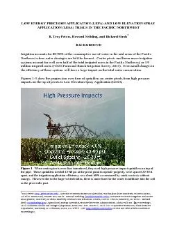 PDF-LOW ENERGY PRECISION APPLICATION (LEPA) AND LOW ELEVATION SPRAY IN THE