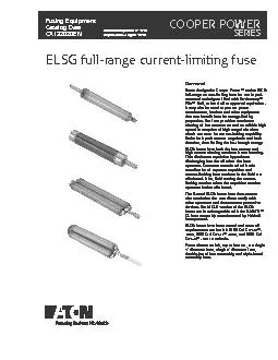 ELSG full-range current-limiting fuse