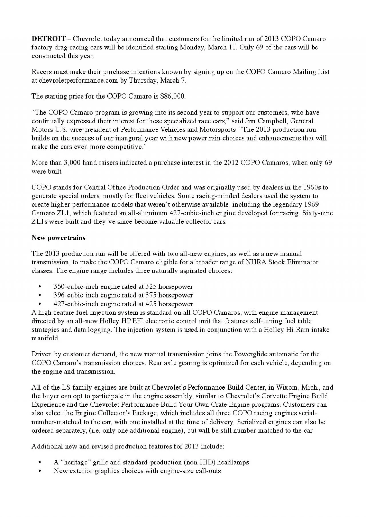 PDF-Motors U.S. vice president of Performance Vehicles and Motorsports.