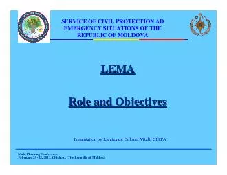 SERVICE OF CIVIL PROTECTION AD EMERGENCY SITUATIONS OF THEREPUBLIC OF