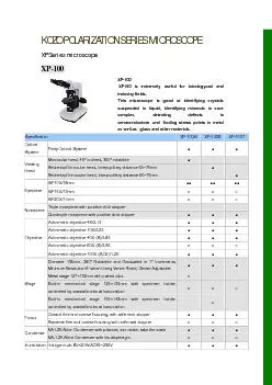 KOZO POLARIZATION SERIES MICROSCOPE XP Series microscope