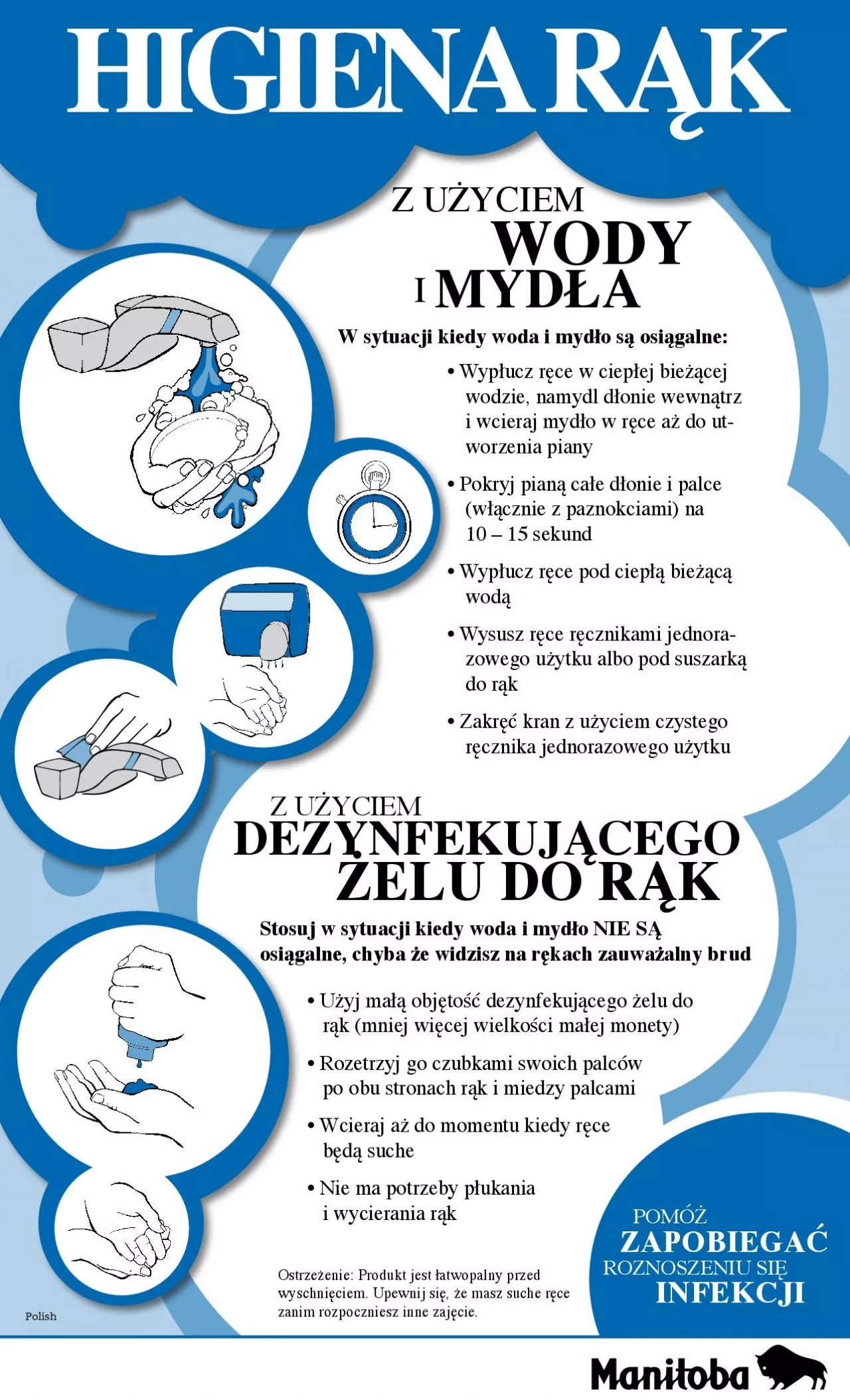 PDF-• Wypłucz ręce w ciepłej bieżącej