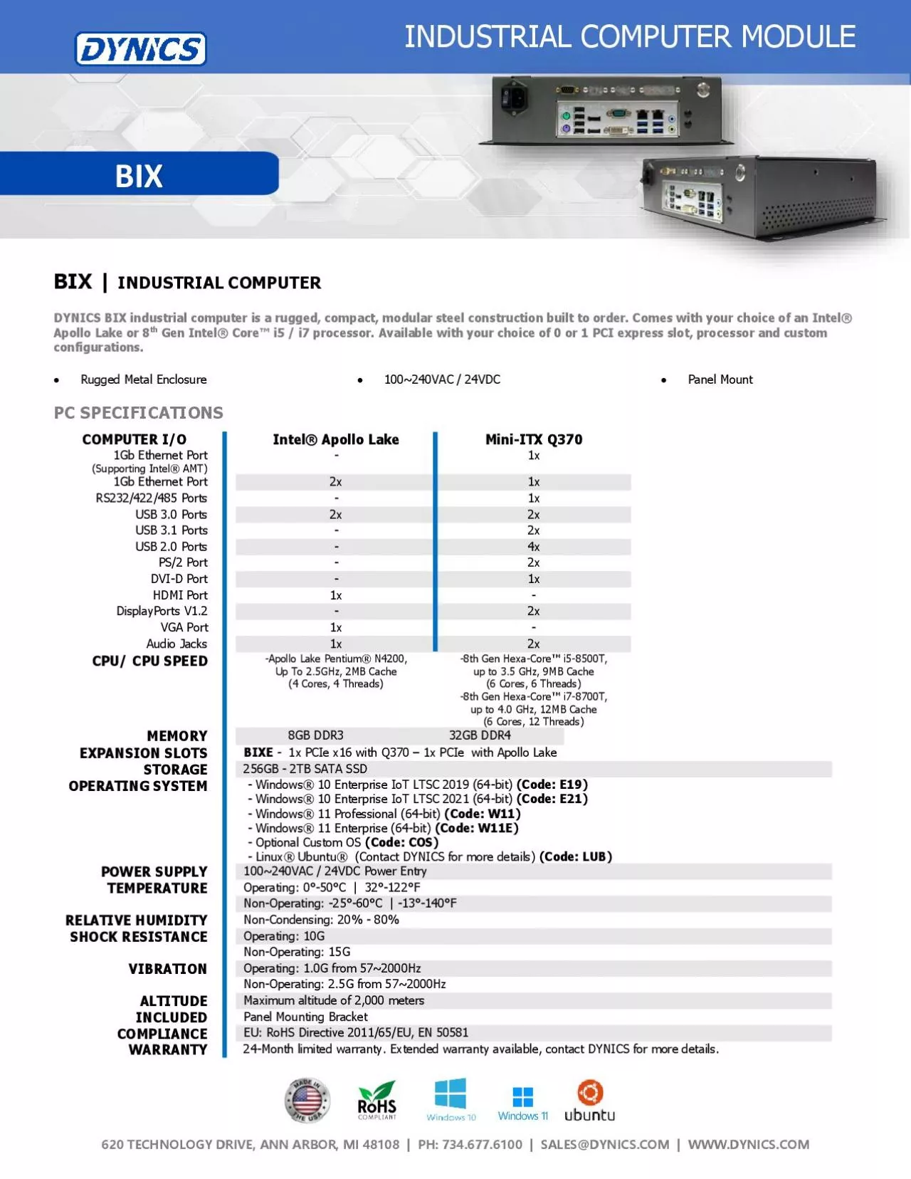 PDF-620 TECHNOLOGY DRIVE, ANN ARBOR, MI 48108 | PH: 734.677.6100 | FAX