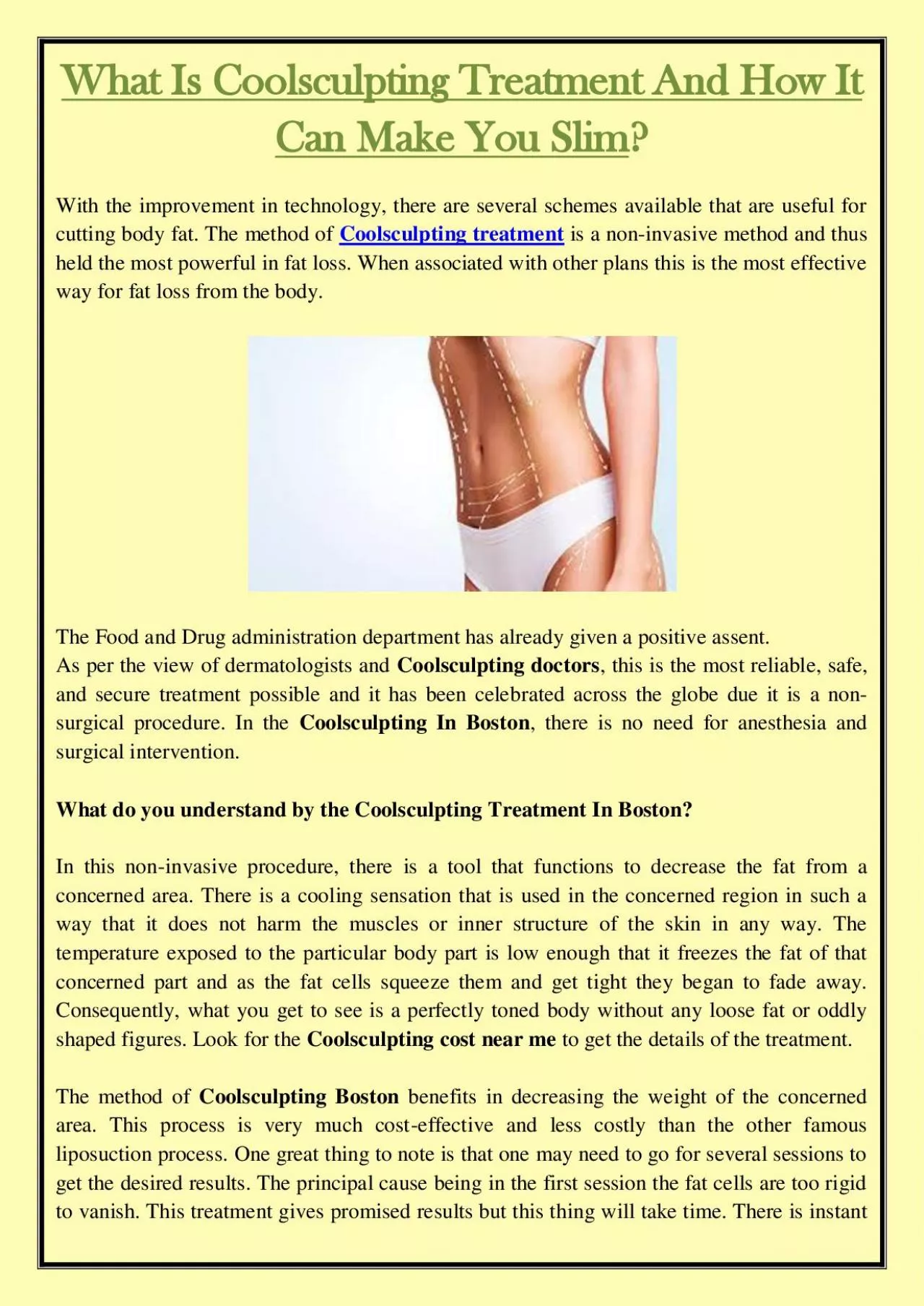 PDF-What Is Coolsculpting Treatment And How It Can Make You Slim?