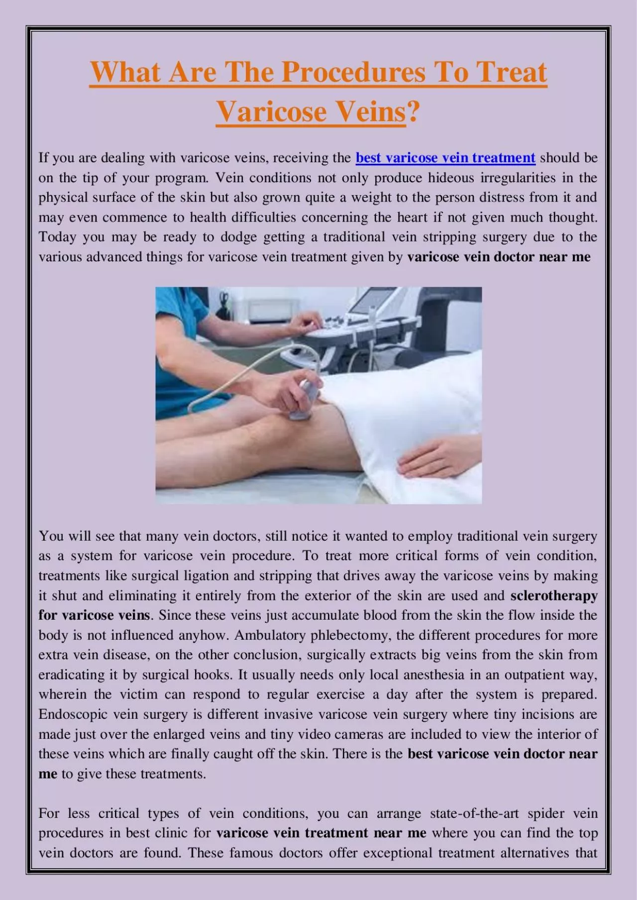 PDF-What Are The Procedures To Treat Varicose Veins?