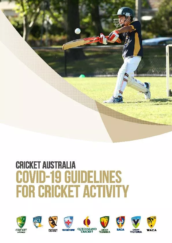COVID-19 Guidelines for Cricket Activity