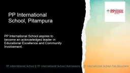 PP International School, Pitampura