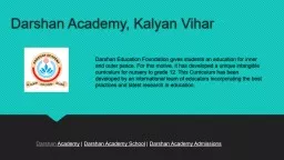 Darshan Academy, Kalyan Vihar