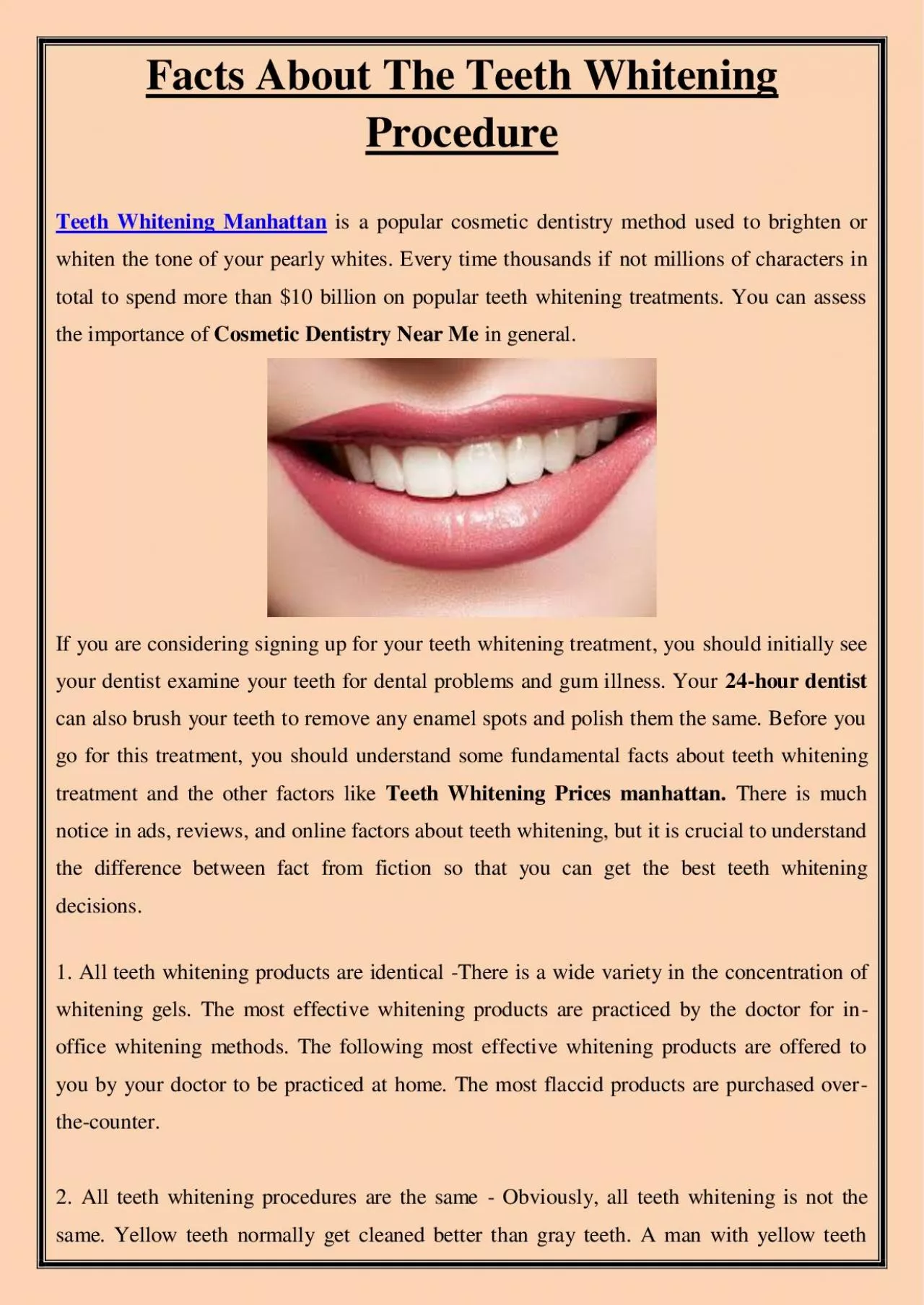 PDF-Facts About The Teeth Whitening Procedure