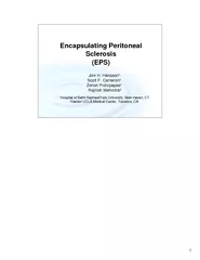 Encapsulating Peritoneal Sclerosis EPS Joni H