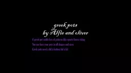 greek  pots  by Alfie and