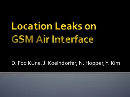 PPT-Location Leaks on GSM Air Interface