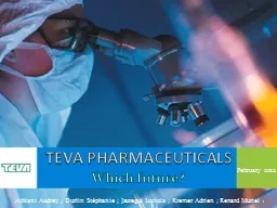 PPT-TEVA PHARMACEUTICALS