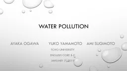 Water Pollution Ayaka   Ogawa