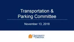 December 11, 2018 Transportation & Parking Committee
