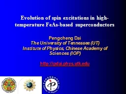 Pengcheng Dai The University of Tennessee (UT)
