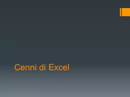 Cenni di Excel Definizioni