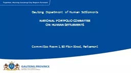 Gauteng Department of Human Settlements