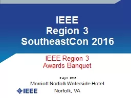 IEEE  Region 3 SoutheastCon 2016