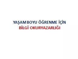 YAŞAM BOYU ÖĞRENME İÇİN