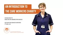 THE CARE WORKERS CHARITY