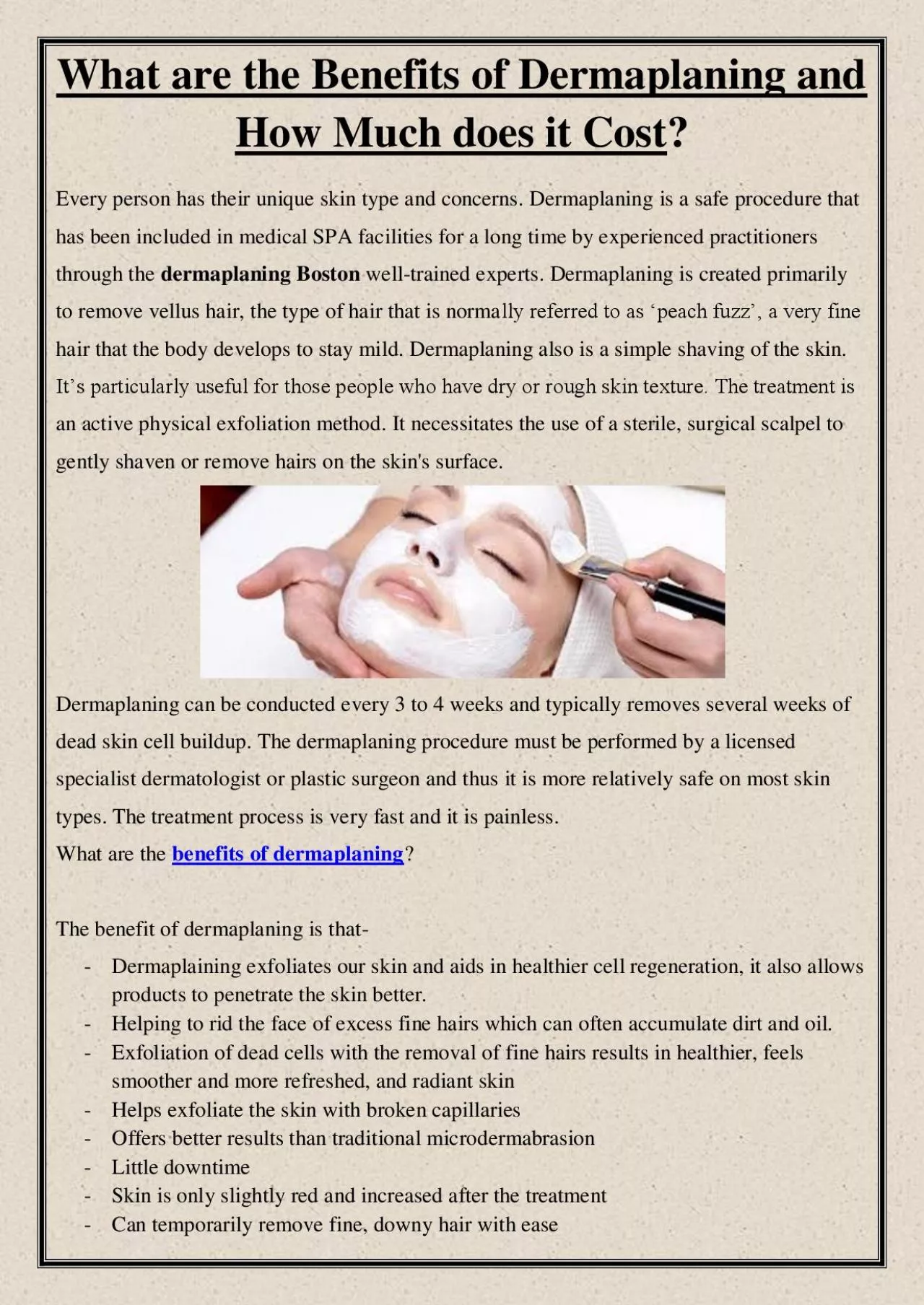 PDF-What are the Benefits of Dermaplaning and How Much does it Cost?