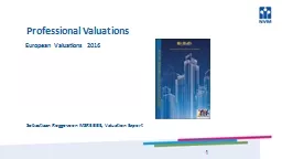 PPT-Professional Valuations European Valuations 2016