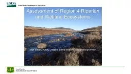 PPT-Assessment of Region 4 Riparian and Wetland Ecosystems