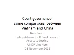 PPT-Court governance: some comparisons between Vietnam and China