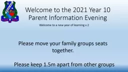 PPT-Welcome to the 2021 Year 10