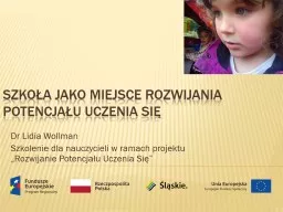 Szkoła jako miejsce rozwijania potencjału uczenia się