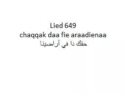 Lied 649  chaqqak   daa