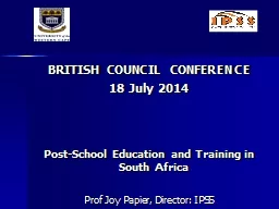 BRITISH COUNCIL CONFERENCE