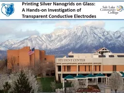Printing Silver  Nanogrids