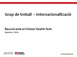 PPT-Grup de treball – Internacionalització