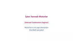 PPT-İçten Yanmalı Motorlar