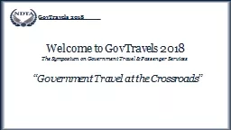 “Government Travel at the Crossroads”