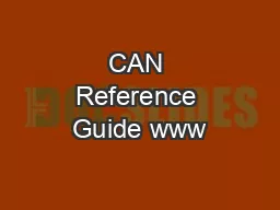 CAN Reference Guide www