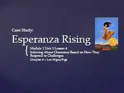 Case Study: Esperanza Rising