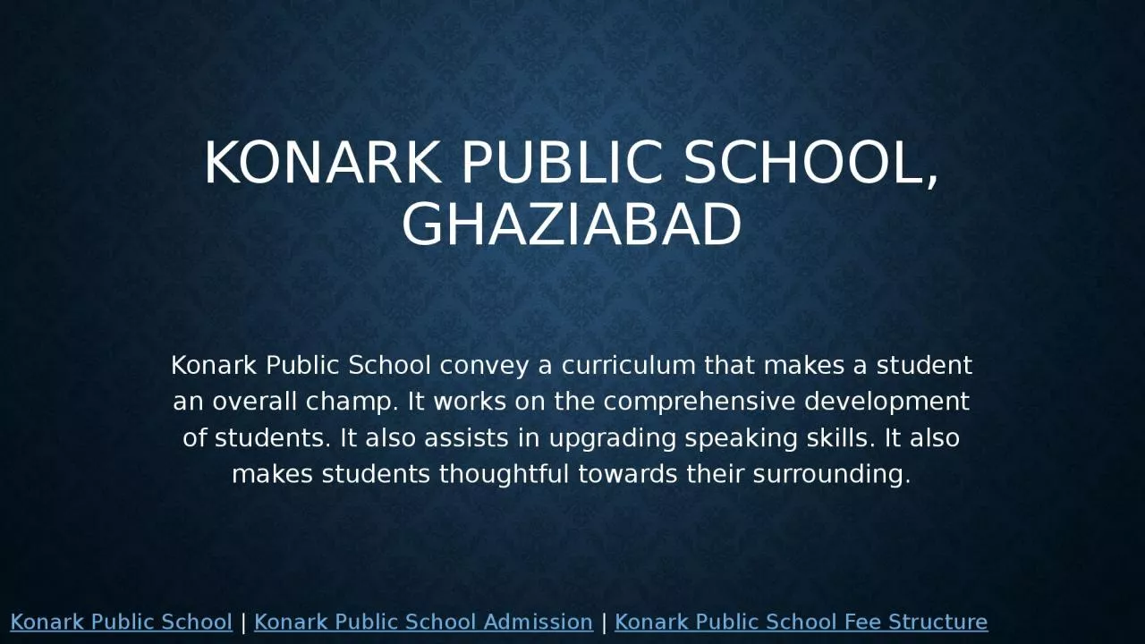 PPT-Konark Public School, Ghaziabad