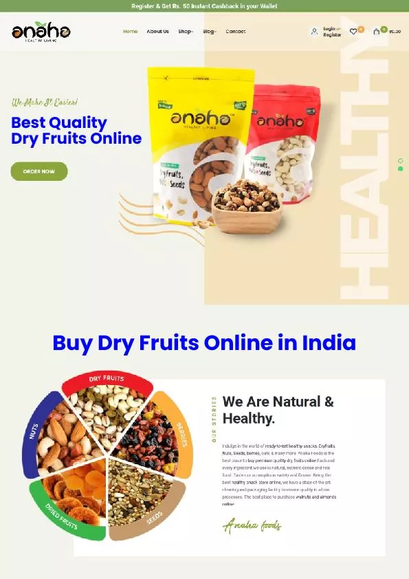 online healthy snack store