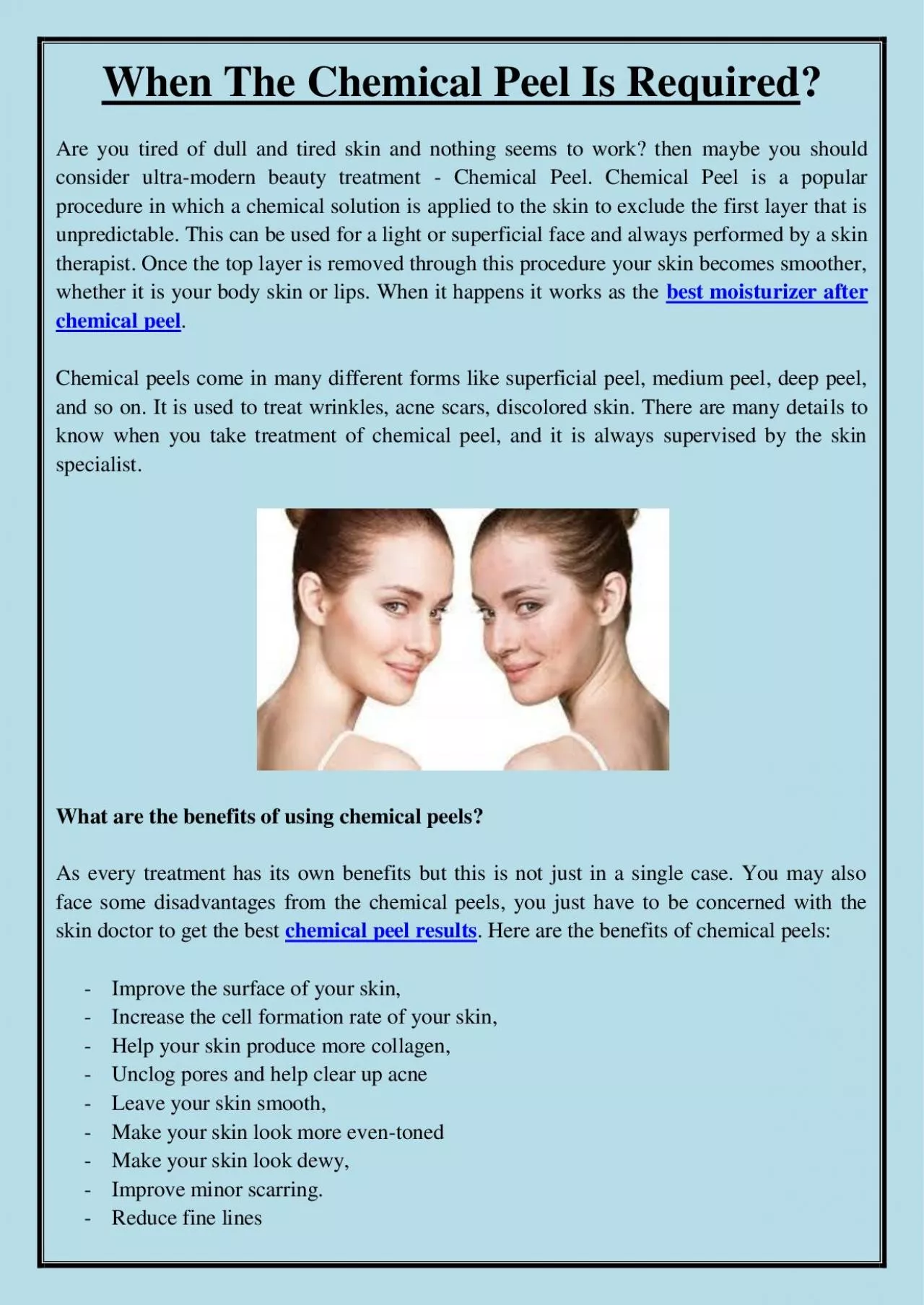 PDF-When The Chemical Peel Is Required?