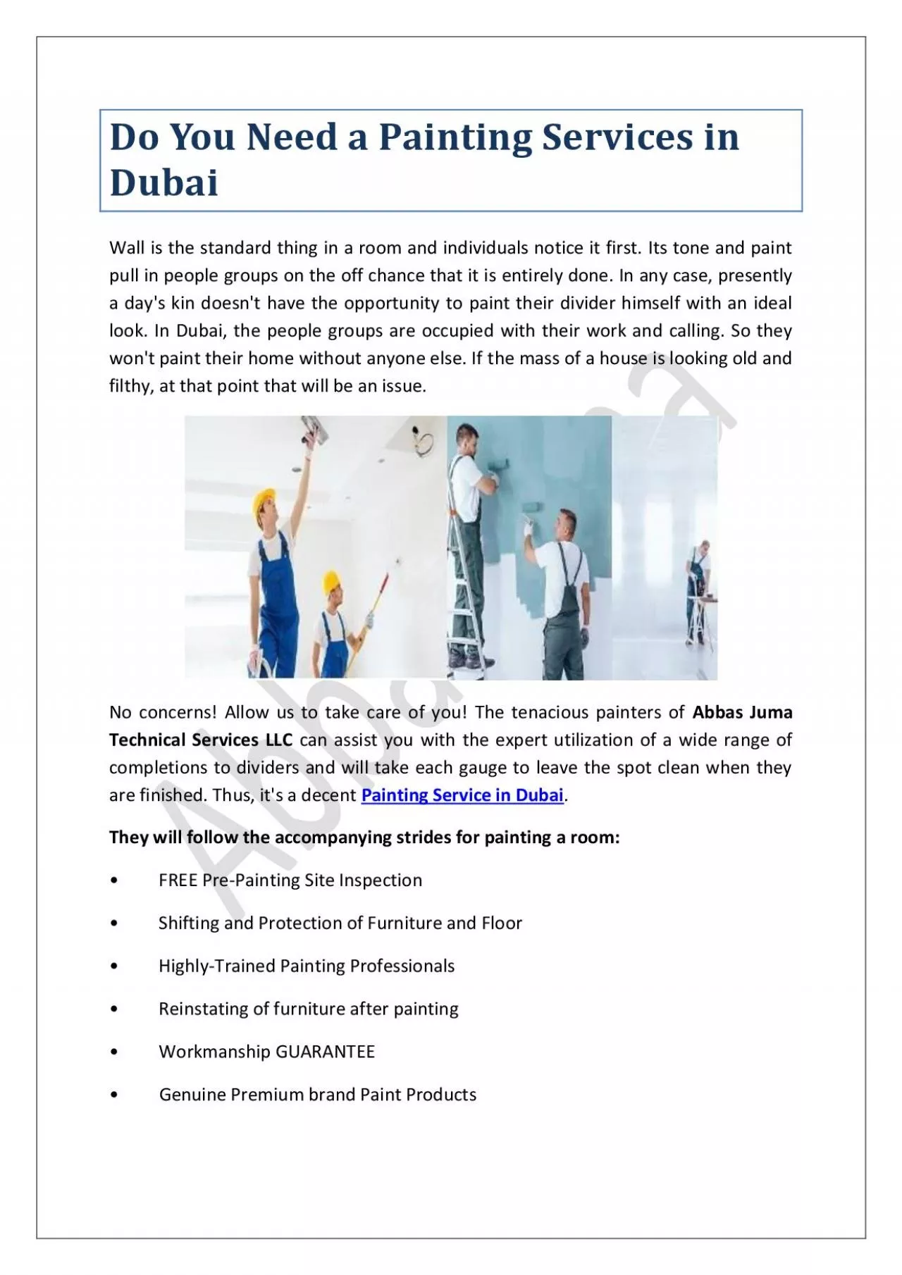 PDF-Do You Need a Painting Services in Dubai