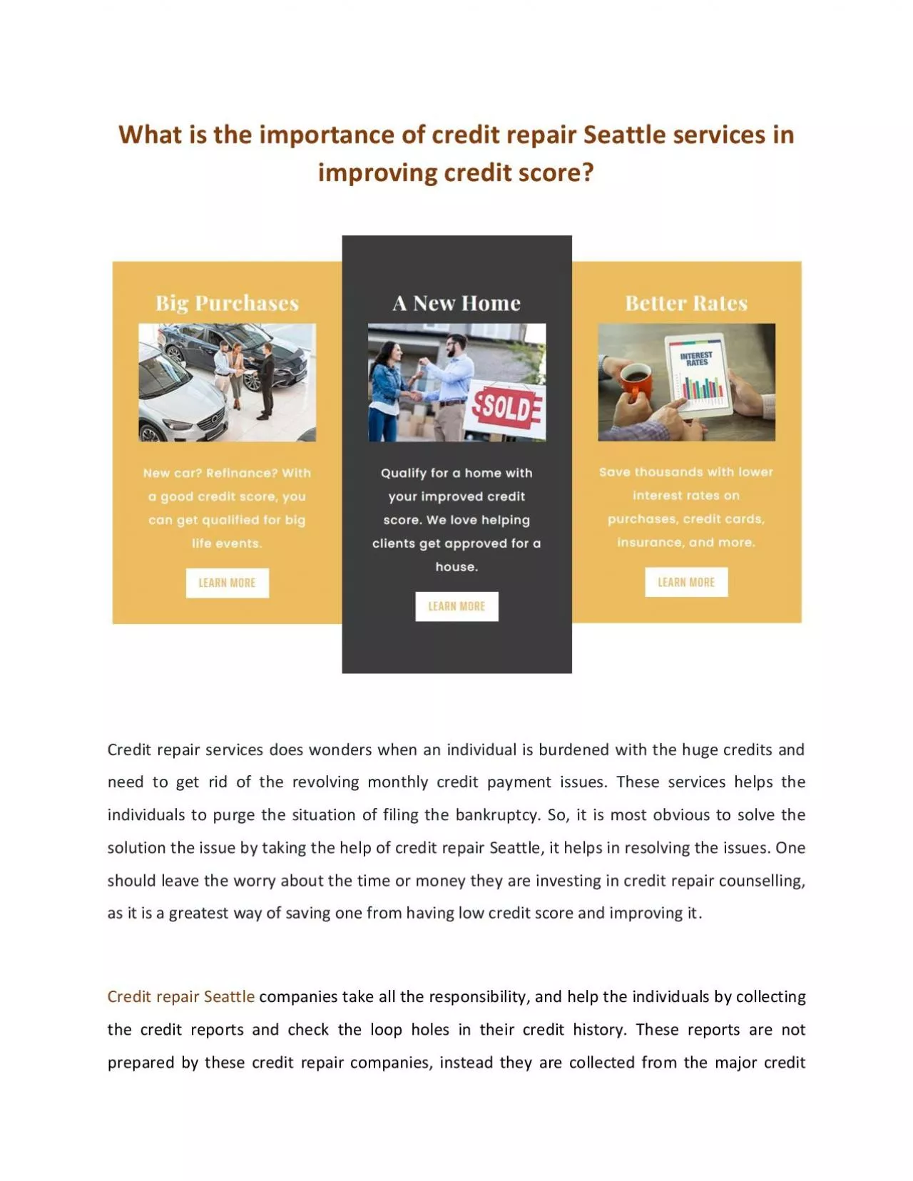 PDF-What is the importance of credit repair Seattle services in improving credit score?